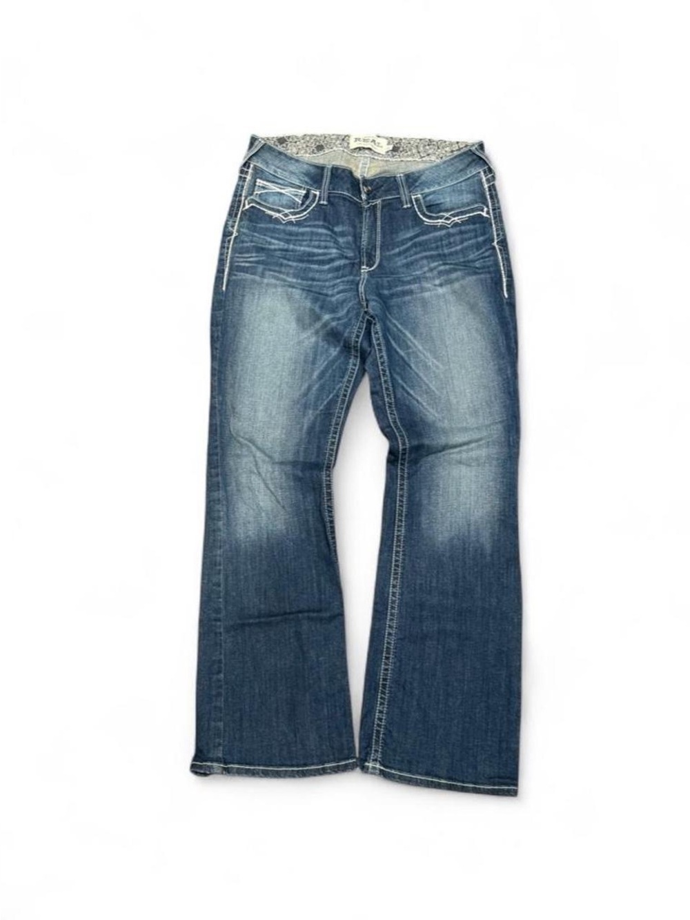 Y2K Ariat Embroidered Faded Bootcut Flared Jeans